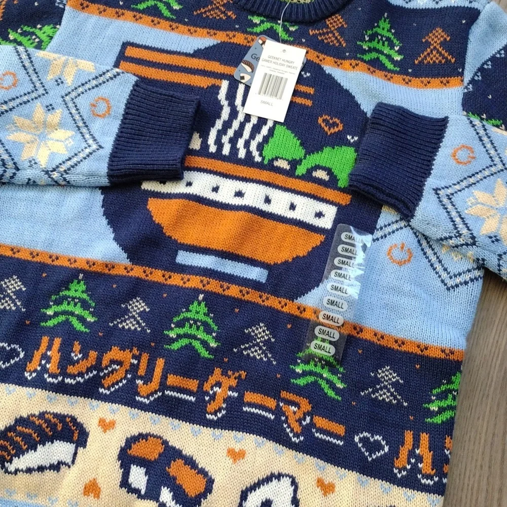 Hungry Gamer Holiday Christmas Sweater Geeknet Size Small NWT - Picture 5 of 10